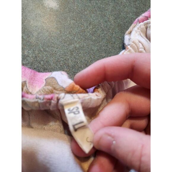 Spell Floral Off-Shoulder Blouse - Pink, Purple, Cream - Picture 4 of 6